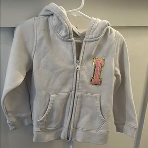 Varsity letter I zip up hoody